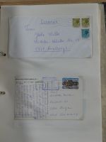 Alle Welt Sammlung Briefe und Postkarten auf selbstgestalteten Seiten #MA124