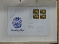 Alle Welt Sammlung Briefe und Postkarten auf selbstgestalteten Seiten #MA124