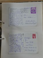 Alle Welt Sammlung Briefe und Postkarten auf selbstgestalteten Seiten #MA124