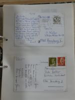 Alle Welt Sammlung Briefe und Postkarten auf selbstgestalteten Seiten #MA124