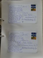 Alle Welt Sammlung Briefe und Postkarten auf selbstgestalteten Seiten #MA124