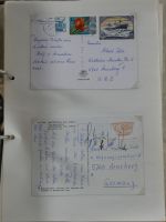Alle Welt Sammlung Briefe und Postkarten auf selbstgestalteten Seiten #MA124