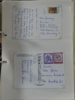 Alle Welt Sammlung Briefe und Postkarten auf selbstgestalteten Seiten #MA124