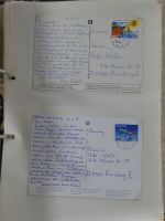 Alle Welt Sammlung Briefe und Postkarten auf selbstgestalteten Seiten #MA124