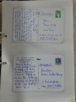 Alle Welt Sammlung Briefe und Postkarten auf selbstgestalteten Seiten #MA124