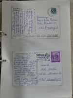 Alle Welt Sammlung Briefe und Postkarten auf selbstgestalteten Seiten #MA124