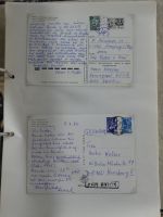Alle Welt Sammlung Briefe und Postkarten auf selbstgestalteten Seiten #MA124
