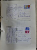 Alle Welt Sammlung Briefe und Postkarten auf selbstgestalteten Seiten #MA124