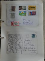 Alle Welt Sammlung Briefe und Postkarten auf selbstgestalteten Seiten #MA124