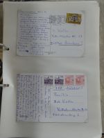 Alle Welt Sammlung Briefe und Postkarten auf selbstgestalteten Seiten #MA124
