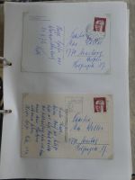 Alle Welt Sammlung Briefe und Postkarten auf selbstgestalteten Seiten #MA124