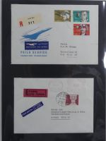 Schweiz Kiste mit FDCs auf selbstgestalteten Seiten #MA093