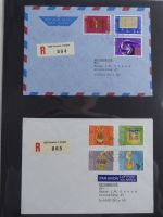 Schweiz Kiste mit FDCs auf selbstgestalteten Seiten #MA093