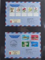 Schweiz Kiste mit FDCs auf selbstgestalteten Seiten #MA093