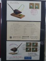 Japan Sammlung der FDCs in 6 Bindern auf selbstgestalteten Seiten #MA095