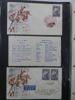 Japan Sammlung der FDCs in 6 Bindern auf selbstgestalteten Seiten #MA095