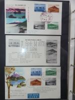 Japan Sammlung der FDCs in 6 Bindern auf selbstgestalteten Seiten #MA095