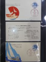 Japan Sammlung der FDCs in 6 Bindern auf selbstgestalteten Seiten #MA095