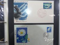 Japan Sammlung der FDCs in 6 Bindern auf selbstgestalteten Seiten #MA095