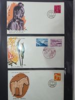 Japan Sammlung der FDCs in 6 Bindern auf selbstgestalteten Seiten #MA095