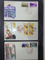 Japan Sammlung der FDCs in 6 Bindern auf selbstgestalteten Seiten #MA095