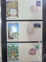 Japan Sammlung der FDCs in 6 Bindern auf selbstgestalteten Seiten #MA095