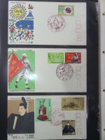 Japan Sammlung der FDCs in 6 Bindern auf selbstgestalteten Seiten #MA095
