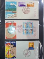 Japan Sammlung der FDCs in 6 Bindern auf selbstgestalteten Seiten #MA095