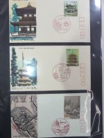 Japan Sammlung der FDCs in 6 Bindern auf selbstgestalteten Seiten #MA095