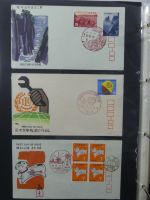 Japan Sammlung der FDCs in 6 Bindern auf selbstgestalteten Seiten #MA095