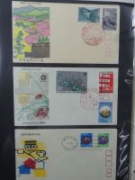 Japan Sammlung der FDCs in 6 Bindern auf selbstgestalteten Seiten #MA095