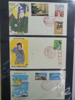 Japan Sammlung der FDCs in 6 Bindern auf selbstgestalteten Seiten #MA095