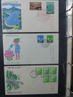 Japan Sammlung der FDCs in 6 Bindern auf selbstgestalteten Seiten #MA095