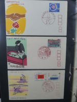 Japan Sammlung der FDCs in 6 Bindern auf selbstgestalteten Seiten #MA095