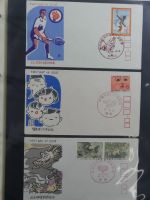Japan Sammlung der FDCs in 6 Bindern auf selbstgestalteten Seiten #MA095