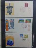 Japan Sammlung der FDCs in 6 Bindern auf selbstgestalteten Seiten #MA095