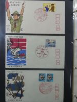 Japan Sammlung der FDCs in 6 Bindern auf selbstgestalteten Seiten #MA095