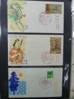 Japan Sammlung der FDCs in 6 Bindern auf selbstgestalteten Seiten #MA095