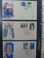 Japan Sammlung der FDCs in 6 Bindern auf selbstgestalteten Seiten #MA095