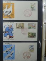 Japan Sammlung der FDCs in 6 Bindern auf selbstgestalteten Seiten #MA095