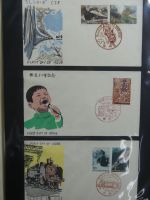 Japan Sammlung der FDCs in 6 Bindern auf selbstgestalteten Seiten #MA095