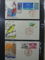 Japan Sammlung der FDCs in 6 Bindern auf selbstgestalteten Seiten #MA095