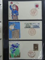 Japan Sammlung der FDCs in 6 Bindern auf selbstgestalteten Seiten #MA095