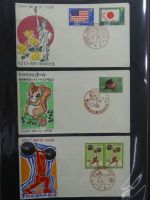 Japan Sammlung der FDCs in 6 Bindern auf selbstgestalteten Seiten #MA095