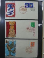 Japan Sammlung der FDCs in 6 Bindern auf selbstgestalteten Seiten #MA095