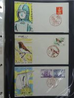 Japan Sammlung der FDCs in 6 Bindern auf selbstgestalteten Seiten #MA095