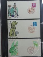 Japan Sammlung der FDCs in 6 Bindern auf selbstgestalteten Seiten #MA095