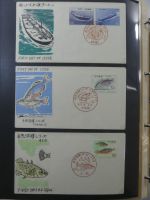 Japan Sammlung der FDCs in 6 Bindern auf selbstgestalteten Seiten #MA095
