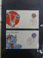 Japan Sammlung der FDCs in 6 Bindern auf selbstgestalteten Seiten #MA095