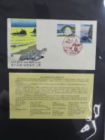 Japan Sammlung der FDCs in 6 Bindern auf selbstgestalteten Seiten #MA095
